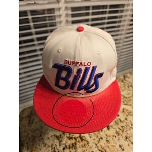 New Era 9FIFTY Buffalo Bills Snapback Hat White Red Blue NFL Cap Medium Large